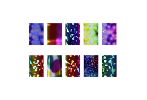 Set Folii Unghii pentru Transfer - Nail Art Abracadabra Foil Tip K Twilight - Ami Gel - HNIcosmetice.ro