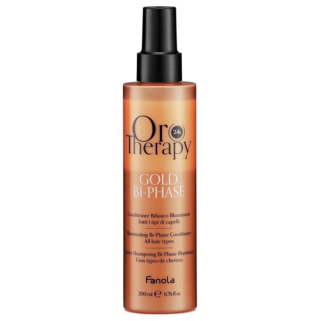 Spray in Doua Faze cu Cheratina Lichida si Extract de Trandafir - Illuminating Bi-Phase Conditioner 200ml - Oro Therapy - HNIcosmetice.ro