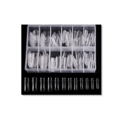 Tipsuri Refolosibile pentru Modelarea Unghiilor cu Acryl - Fast Modeling Acryl Gel Nails - Transparent Tips - Ami Gel - HNIcosmetice.ro