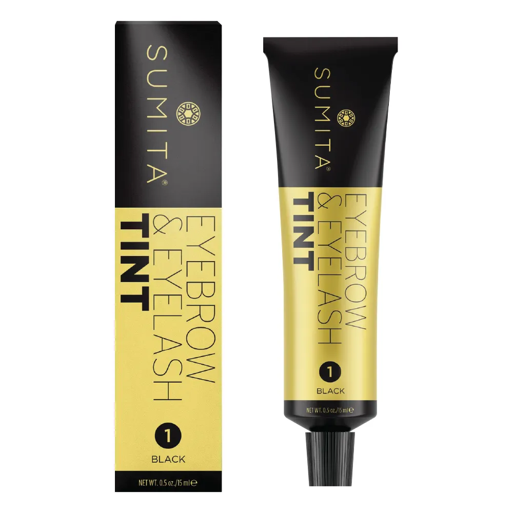 Vopsea de Gene si Sprancene - Eyebrow&Eyelash Tint 1.Black - Sumita - HNIcosmetice.ro