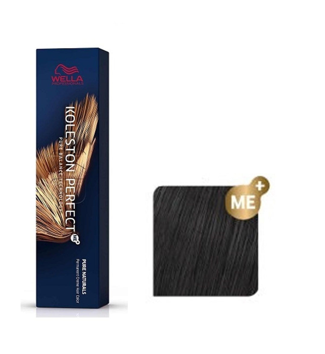 Vopsea de Par 3/0 Permanenta - Pure Naturals Koleston Perfect Me+ Castaniu Natural Inchis - Wella - HNIcosmetice.ro
