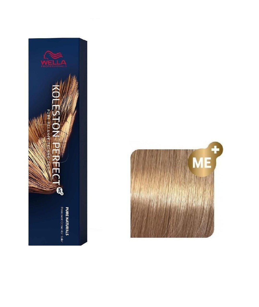 Vopsea de Par 8/0 Permanenta - Pure Naturals Koleston Perfect Me+ Blond Deschis Natural - Wella - HNIcosmetice.ro