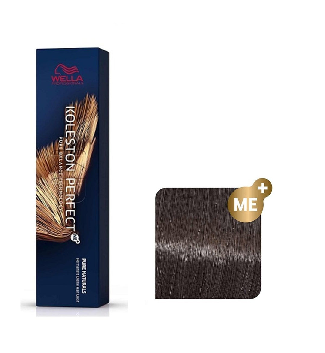 Vopsea de Par 5/2 Permanenta - Rich Naturals Koleston Perfect Me+ Castaniu Mat Deschis - Wella - HNIcosmetice.ro