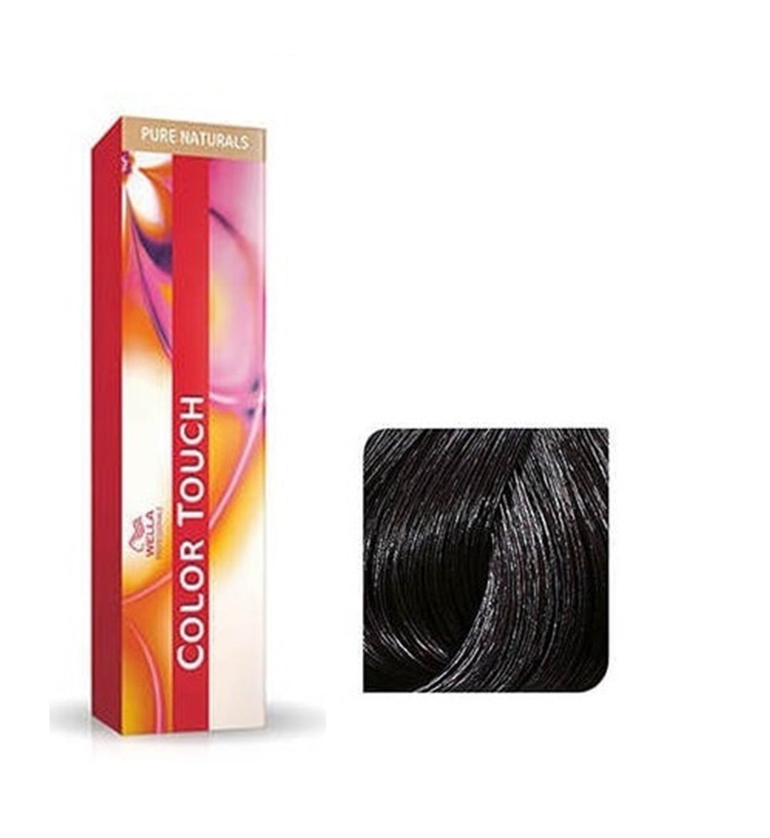 Vopsea de Par 3/0 Semi-permanenta Fara Amoniac - Pure Naturals Color Touch Castaniu Inchis - Wella - HNIcosmetice.ro