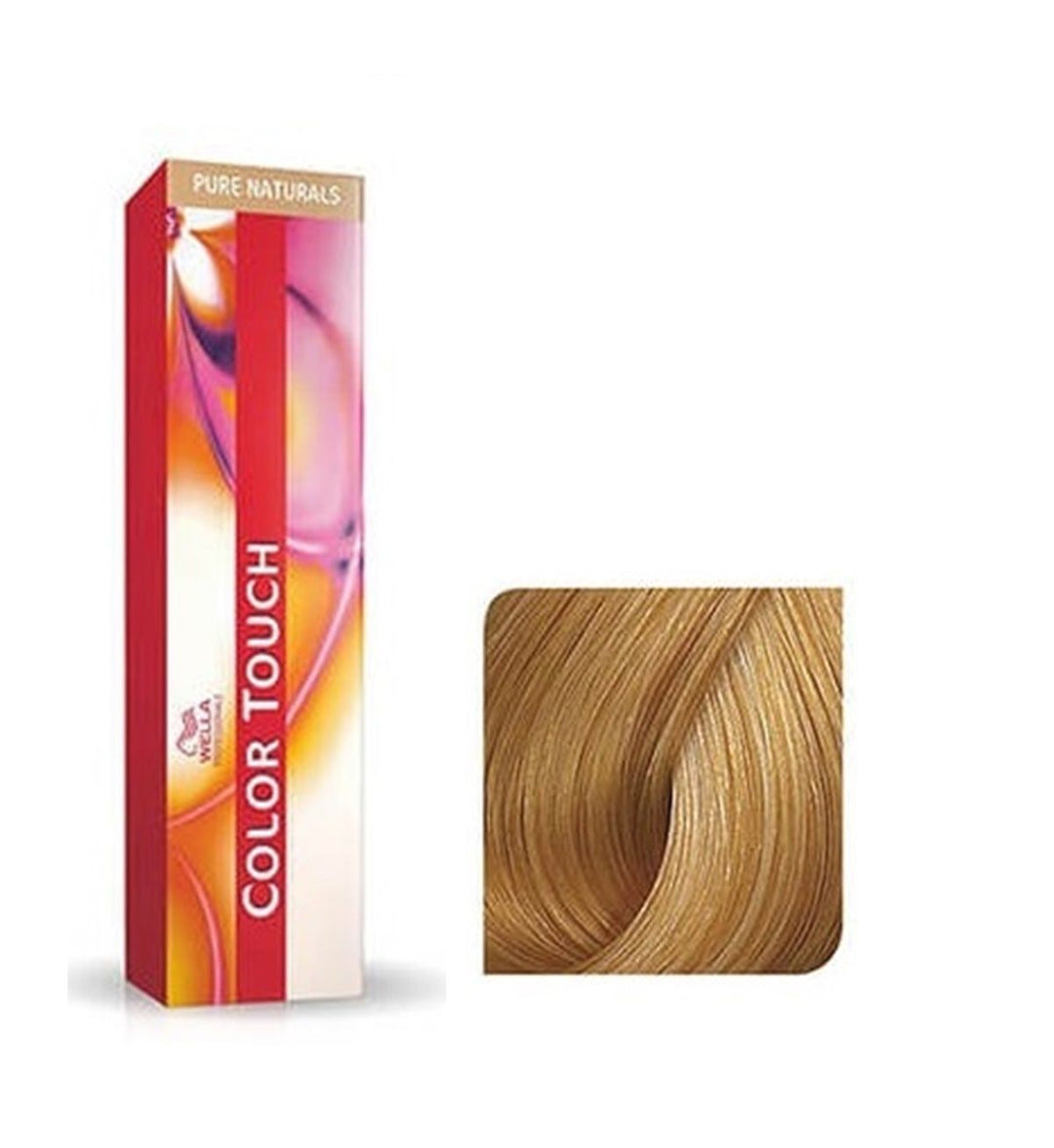 Vopsea de Par 8/03 Semi-permanenta Fara Amoniac - Pure Naturals Color Touch Blond Auriu Natural Deschis - Wella - HNIcosmetice.ro