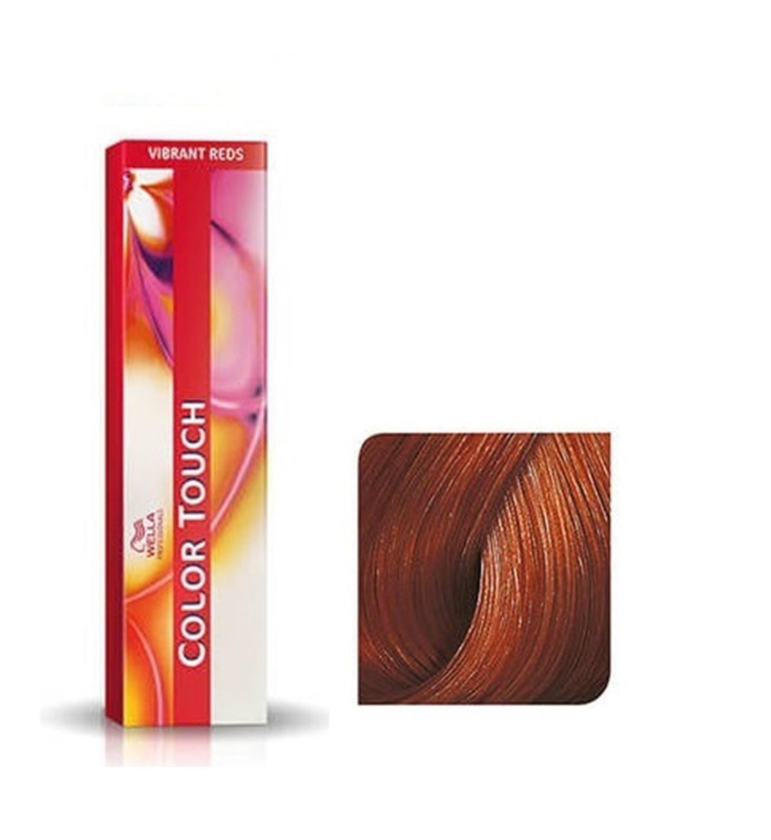 Vopsea de Par 7/43 Semi-permanenta Fara Amoniac - Vibrant Reds Color Touch Blond Auriu Aramiu Mediu - Wella