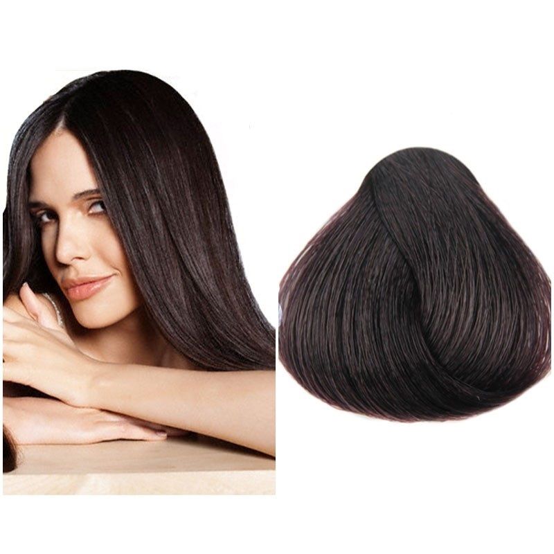 Vopsea de Par 4.5 Tehnica Permanenta - Fanola Color Cream Castaniu Mahon Mediu 100ml - Fanola - HNIcosmetice.ro