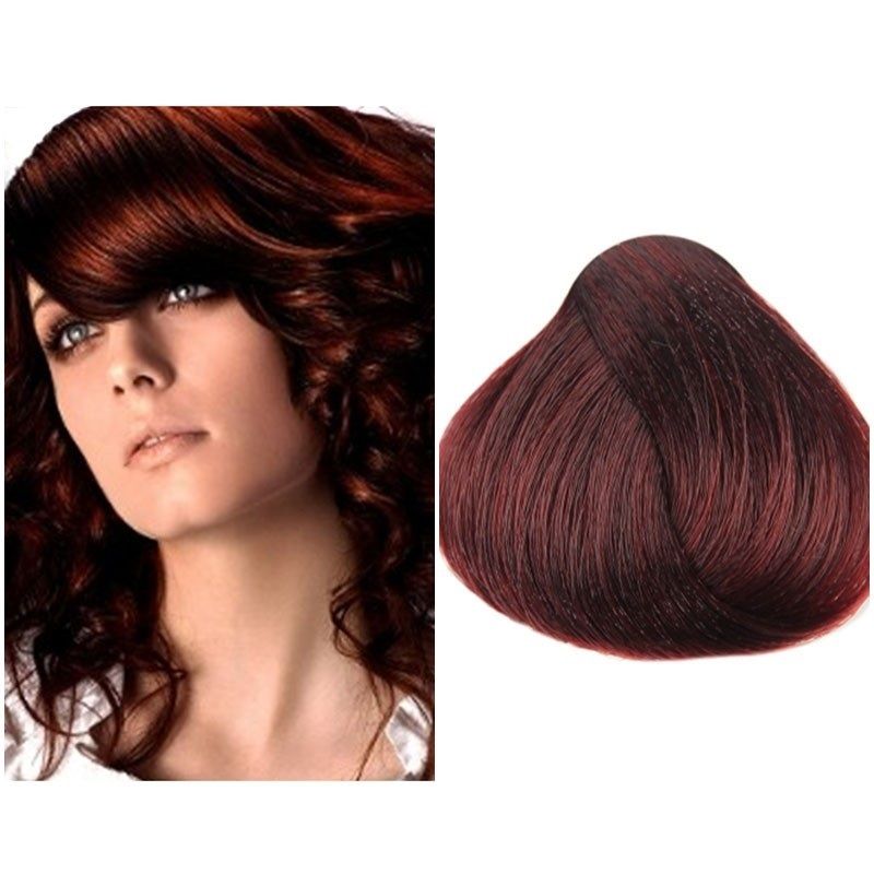 Vopsea de Par 5.6 Tehnica Permanenta - Fanola Color Cream Castaniu Rosu Deschis 100ml - Fanola - HNIcosmetice.ro