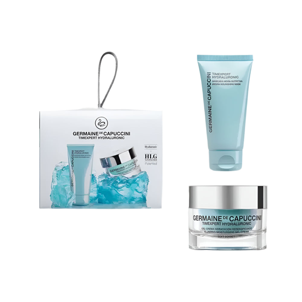Set Crema Suprema si Masca Hidratanta cu Acid Hialuronic - Timexpert Hydraluronic Supreme Sorbet Cream 50ml + Hydra-Nourishing Mask 50ml Promo Set - PP Germaine de Capuccini
