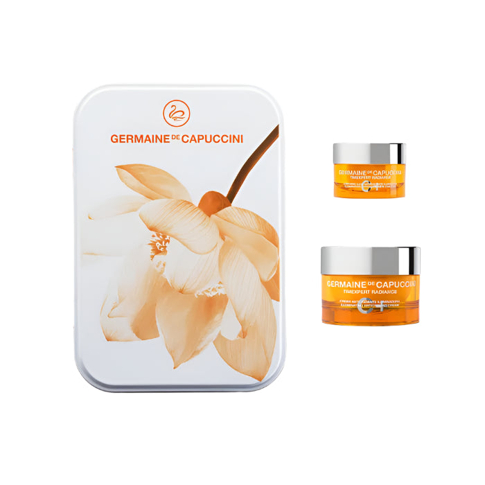 Set Primavara cu Vitamina C - Timexpert Radiance C+ Illuminating Antioxidant Emulsion 50ml + Illuminating Antioxidant Eye Contour 15ml Spring Set - PP Germaine de Capuccini