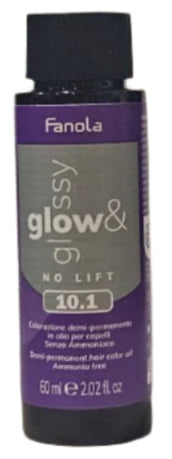 Toner de Par 10.1 Demi-permanent – ​​No Yellow Glow&amp;Glossy Blond Cenusiu Platinat 60ml – Fanola
