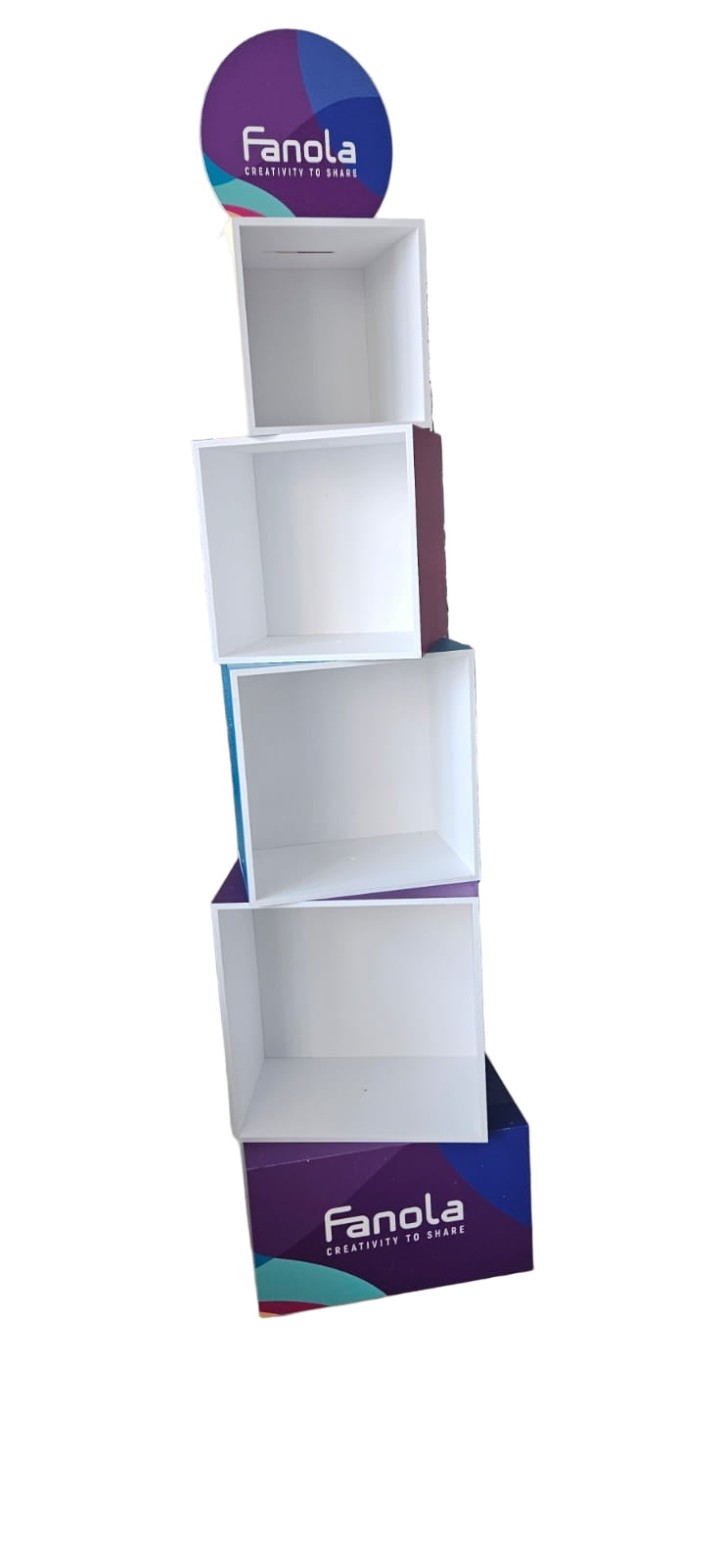 Raft Cub Pentru Expunere Produse - Cubes Floor Product Display - Fanola