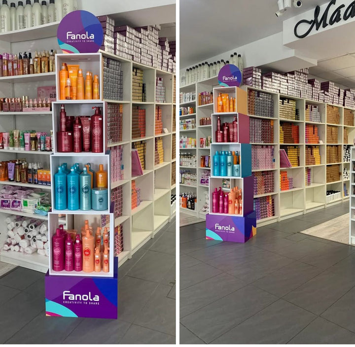 Raft Cub Pentru Expunere Produse - Cubes Floor Product Display - Fanola