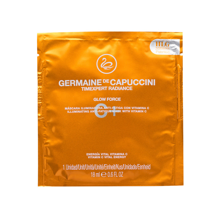 Set Masca Iluminanta Antioboseala cu Vitamina C - Timexpert Radiance C+ Glow Force Illuminating Anti-Fatigue Mask 10X18ml - PP Germaine de Capuccini