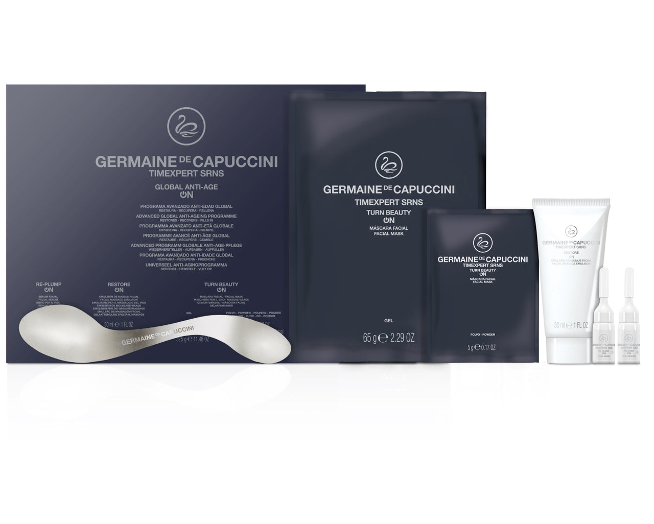 Kit 1 Tratament Global Avansat Anti-imbatranire - Timexpert SRNS Global Advanced Anti-Ageing Programme Single Session - PRO Germaine de Capuccini