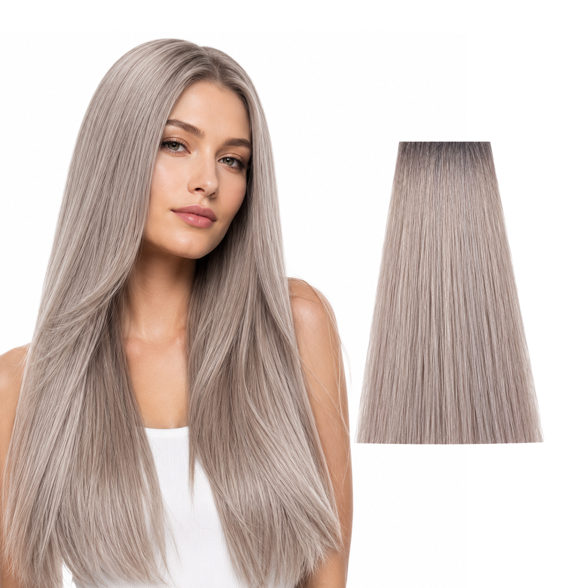 Vopsea de Par 8.01 Tehnica Permanenta - Fanola Color Cream Blond Cenusiu Natural Deschis 100ml - Fanola