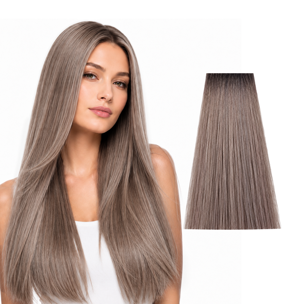 Vopsea de Par 8.01 Tehnica Permanenta - Fanola Color Cream Blond Cenusiu Natural Deschis 100ml - Fanola