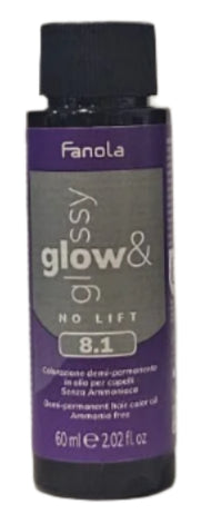 Toner de Par 8.1 Demi-permanent – ​​No Yellow Glow&amp;Glossy Blond Cenusiu Deschis 60ml – Fanola