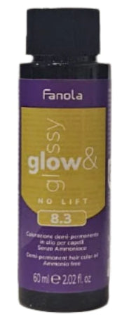 Toner de Par 8.3 Demi-permanent – ​​No Yellow Glow&amp;Glossy Blond Auriu Deschis 60ml – Fanola