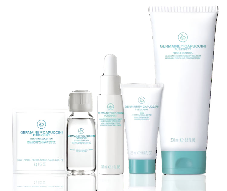 Kit 5 Tratamente Profesionale Anti-Imperfectiuni - Purexpert Anti-Imperfections Professional Programme Kit - PRO Germaine de Capuccini