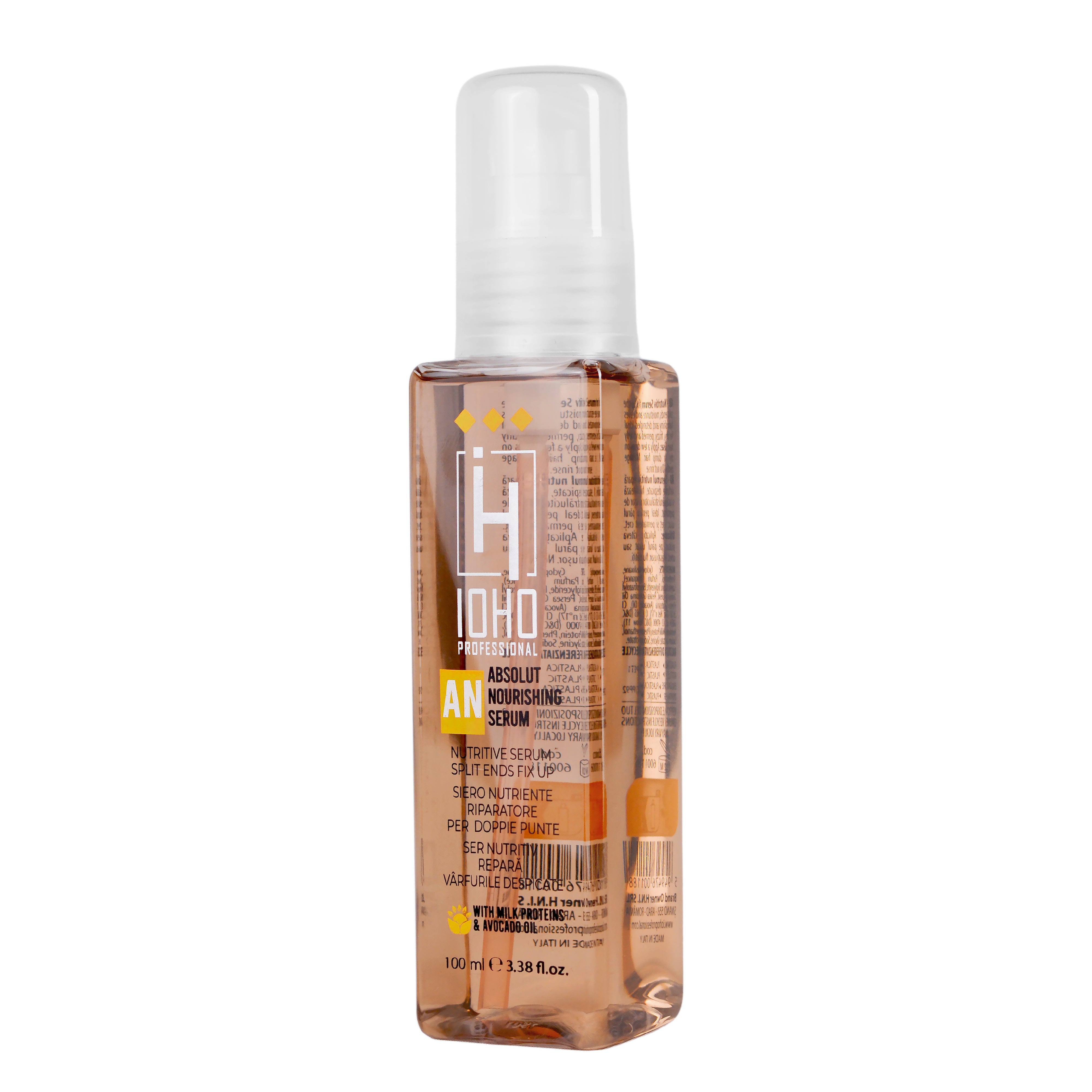 Ulei Nutritiv pentru Varfuri Despicate - Absolut Nourishing Serum Split Ends Fix Up 100ml - Ioho Professional - HNIcosmetice.ro