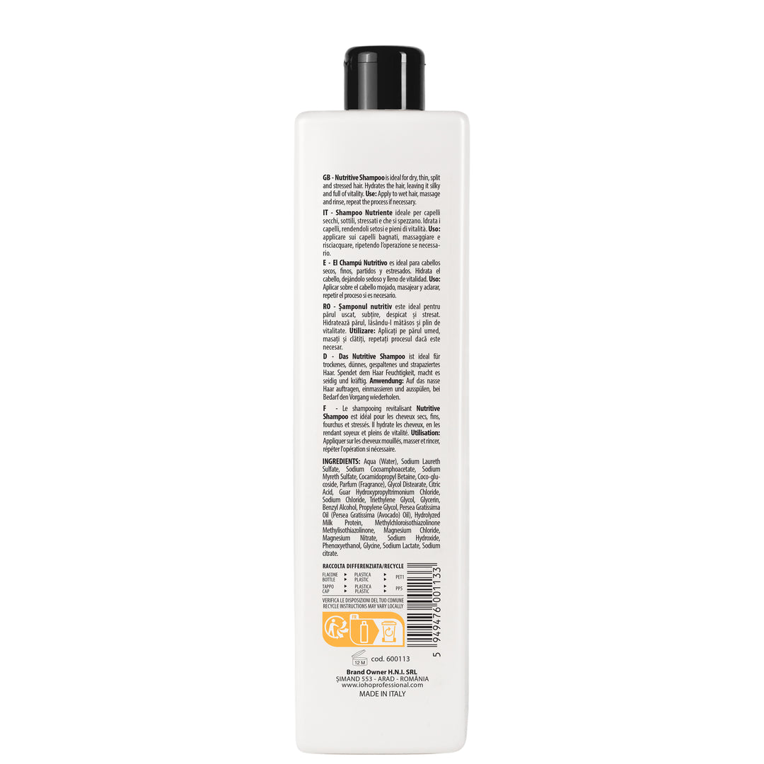 Sampon Nutritiv pentru Par Uscat - Absolut Nourishing Shampoo 1000ml - Ioho Professional