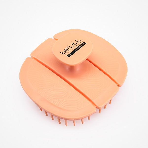 Perie pentru Masajul Scalpului - Bioflex Triple Fold Scalp Brush Peach - Bifull