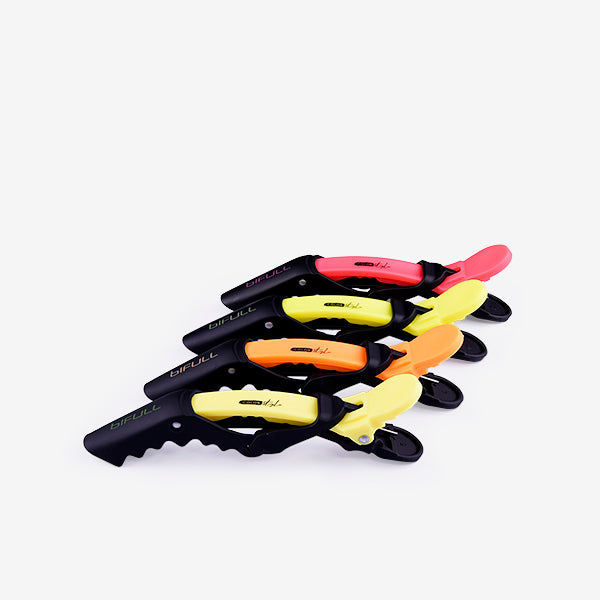 Clame de Par - Color Style Grip Set of 4 Hair Clips 11cm - Bifull - HNIcosmetice.ro