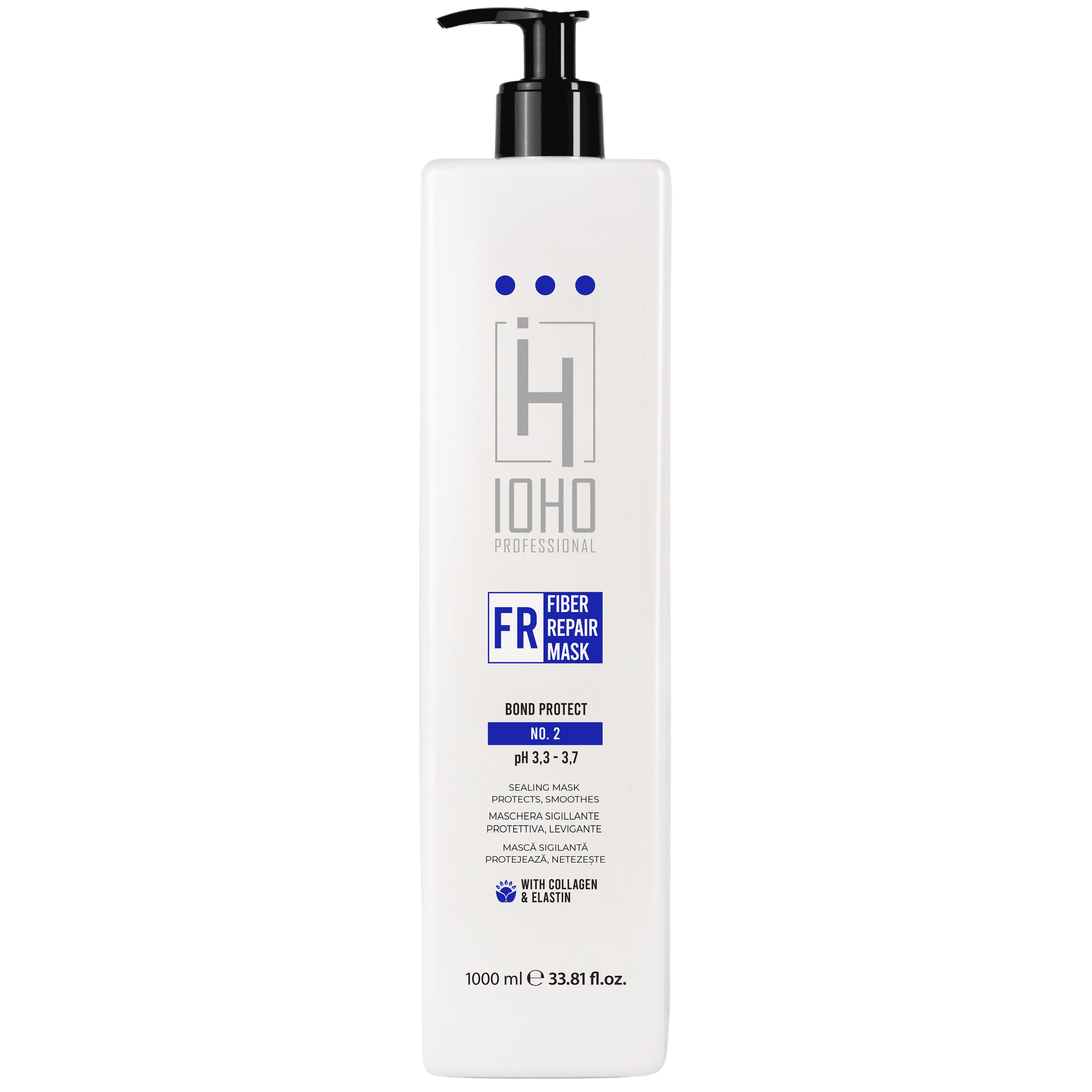 Masca de Reparare si Sigilare pentru Par - Fiber Repair Bond Protect No 2 pH 3.3-3,8 1000ml - Ioho Professional - HNIcosmetice.ro