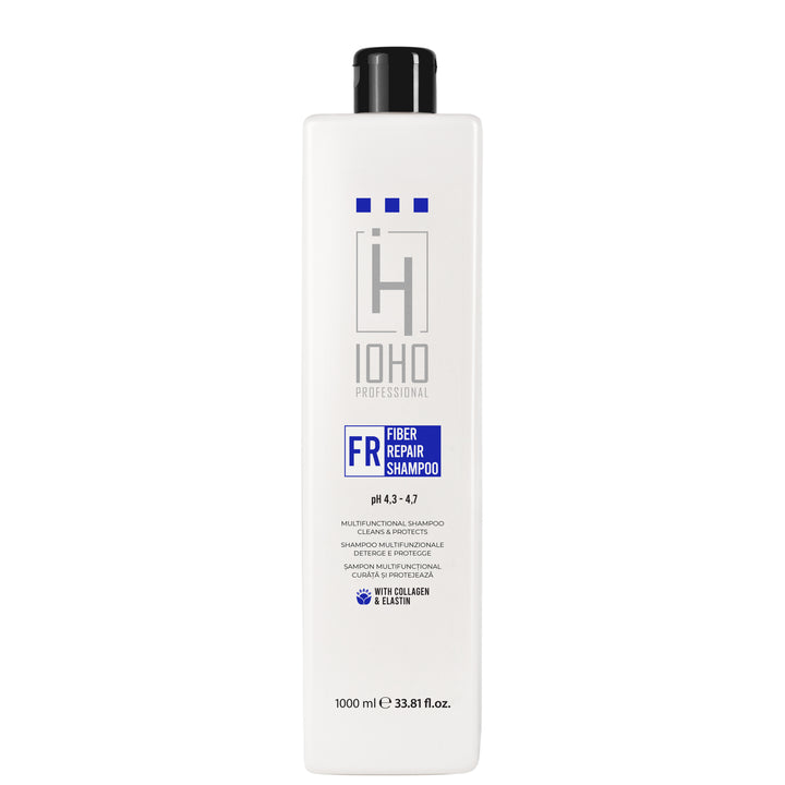 Sampon Multifunctional de Reparare pentru Par - Fiber Repair Clean & Protect Shampoo pH 4.3-4.8 1000ml - Ioho Professional