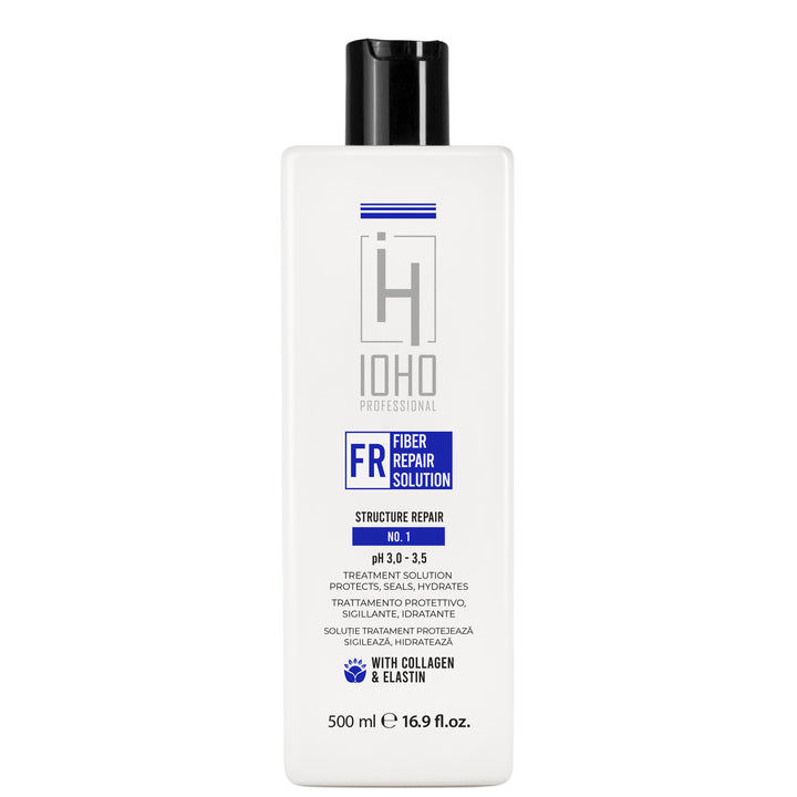 Solutie de Reparare si Protectie pentru Par - Fiber Repair Structure Treatment Solution No 1 pH 3.0-3.5 500ml - Ioho Professional