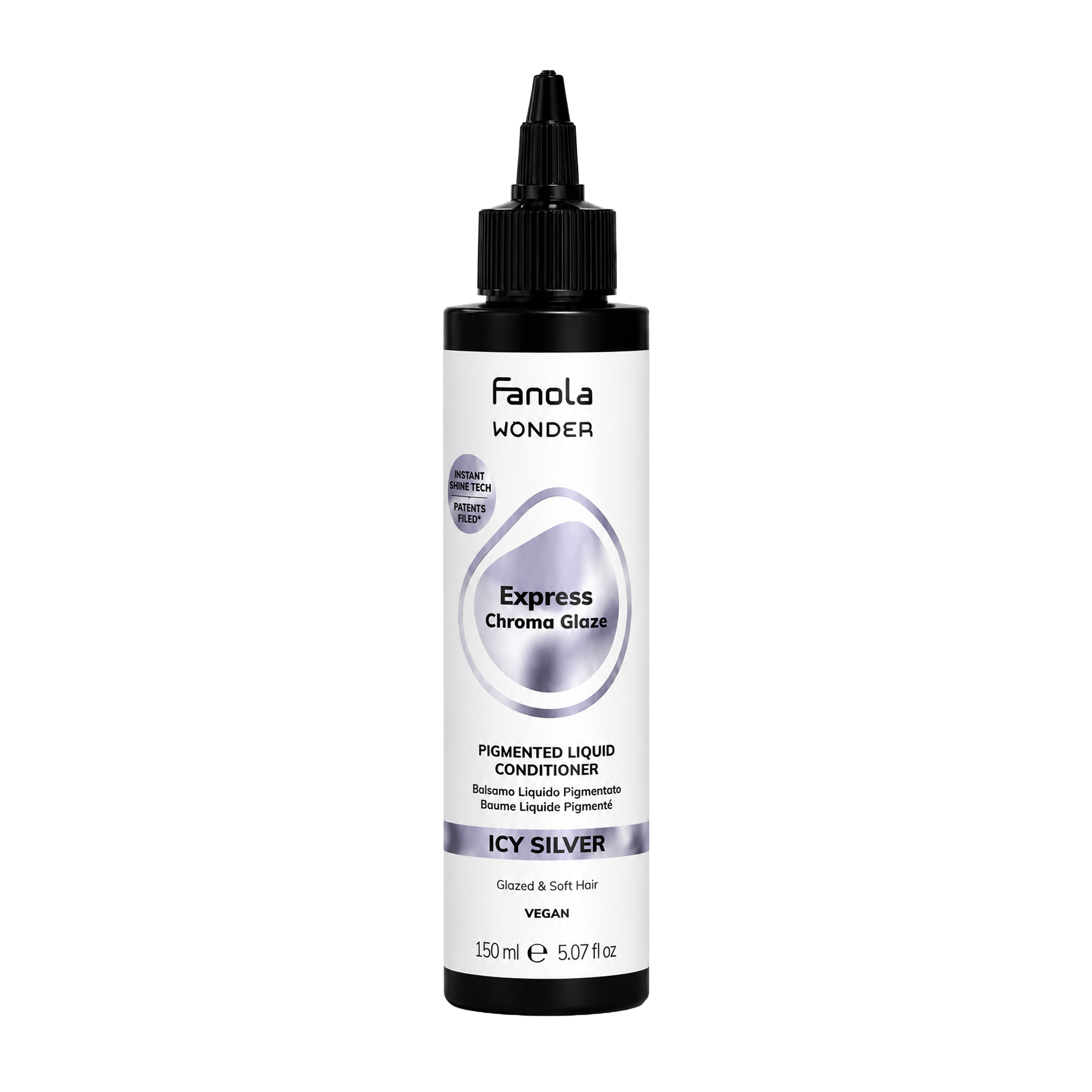 Balsam Nuantator Luminos Blond Gheata - Express Wonder Chroma Glaze Icy Silver 150ml - Fanola
