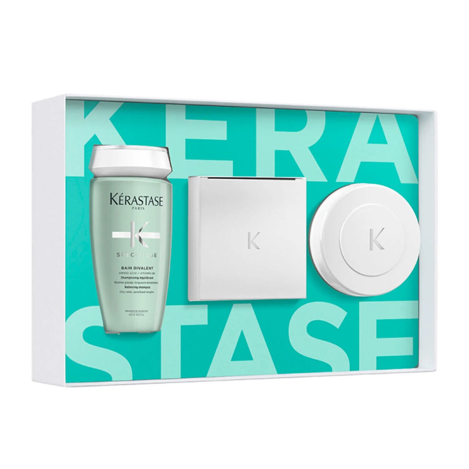 Set Rehidratant si Echilibrant pentru Par Gras- Divalent 250ml+250ml+200ml - Kerastase