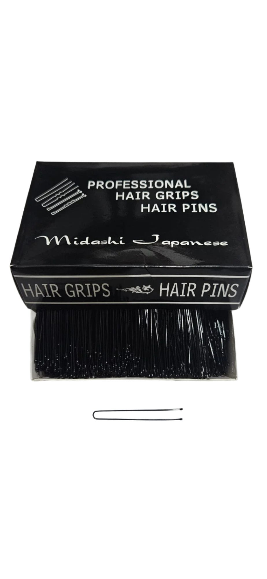 Ace de Coc Metalice Negre Drepte 6 cm 500gr - Midashi Japanese - HNIcosmetice.ro