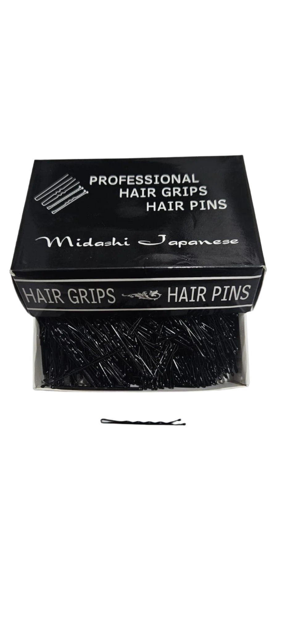 Agrafe de Par Metalice Negre Ondulate 5.5 cm 500gr - Midashi Japanese - HNIcosmetice.ro