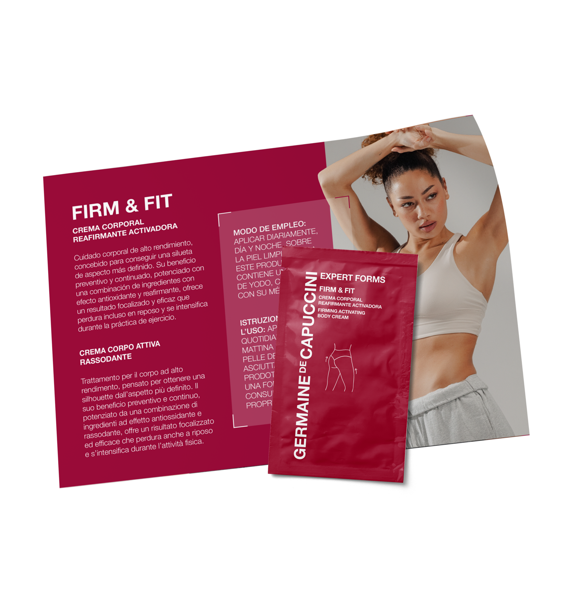 Tester Brosura Crema de Corp Activatoare pentru Fermitate - Expert Forms Firm&Fit Firming Activating Body Cream Tester 7ml - FOC Germaine de Capuccini