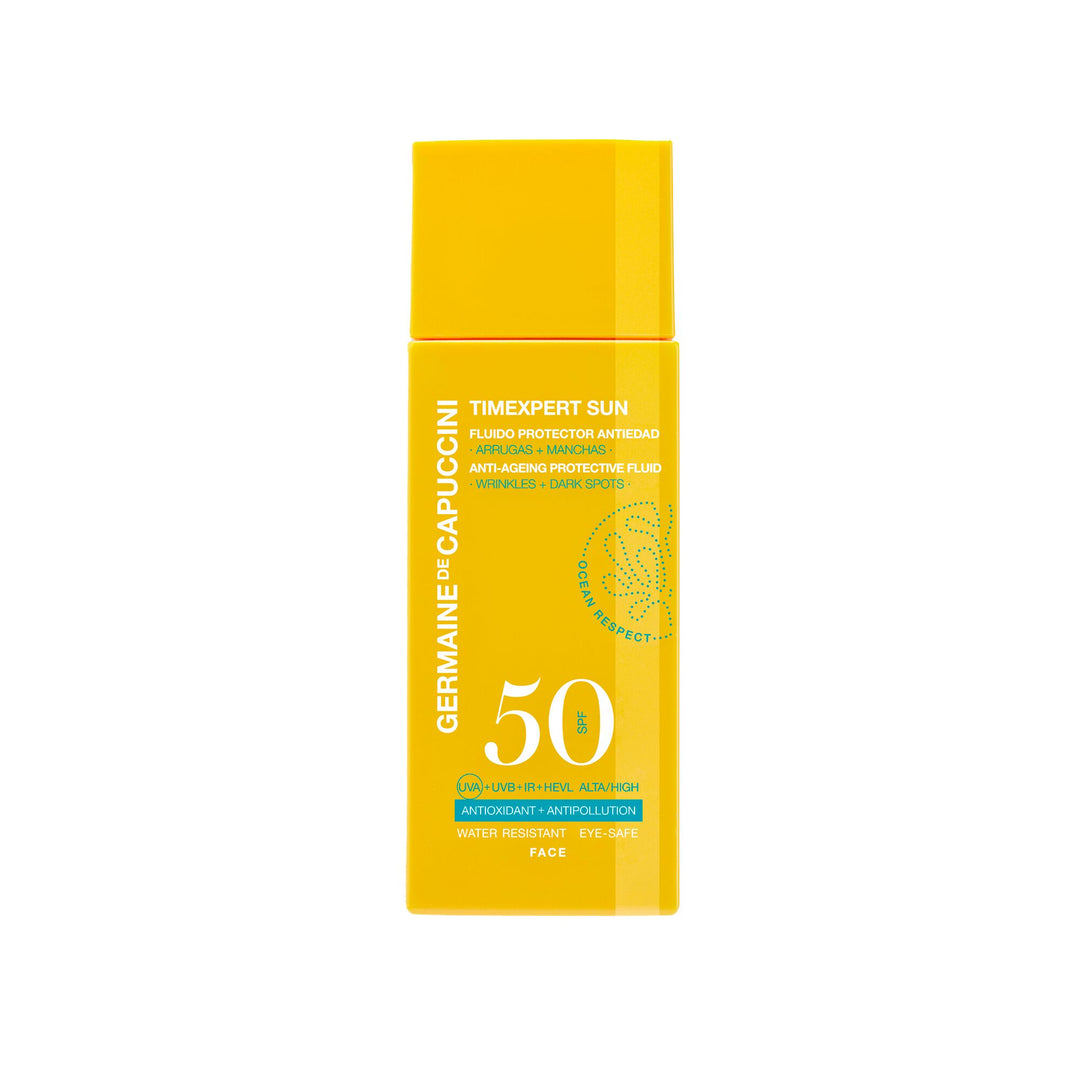 Fluid Protector Anti-imbatranire SPF 50 - Timexpert Sun Anti-Ageing Protective Fluid 50ml - PP Germaine de Capuccini