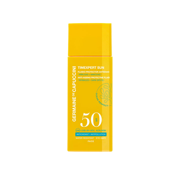 Fluid Protector Anti-imbatranire SPF 50 - Timexpert Sun Anti-Ageing Protective Fluid 50ml - PP Germaine de Capuccini