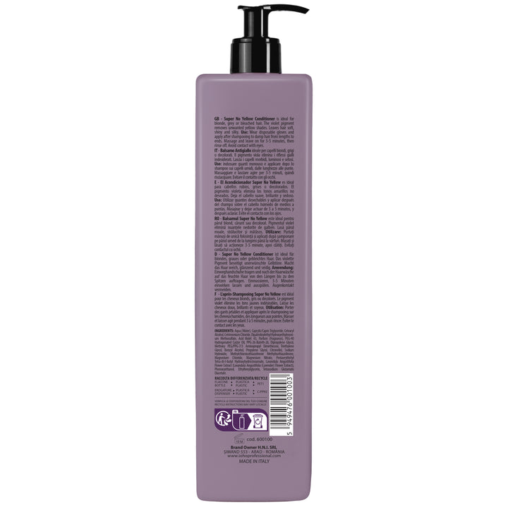 Balsam de par Anti-Galben - Super No Yellow Conditioner pH 3.3-3.7 1000ml - Ioho Professional