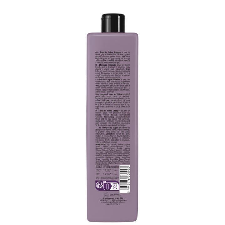 Sampon de par Anti-Galben - Super No Yellow Shampoo pH 4.8-5.2 1000ml - Ioho Professional