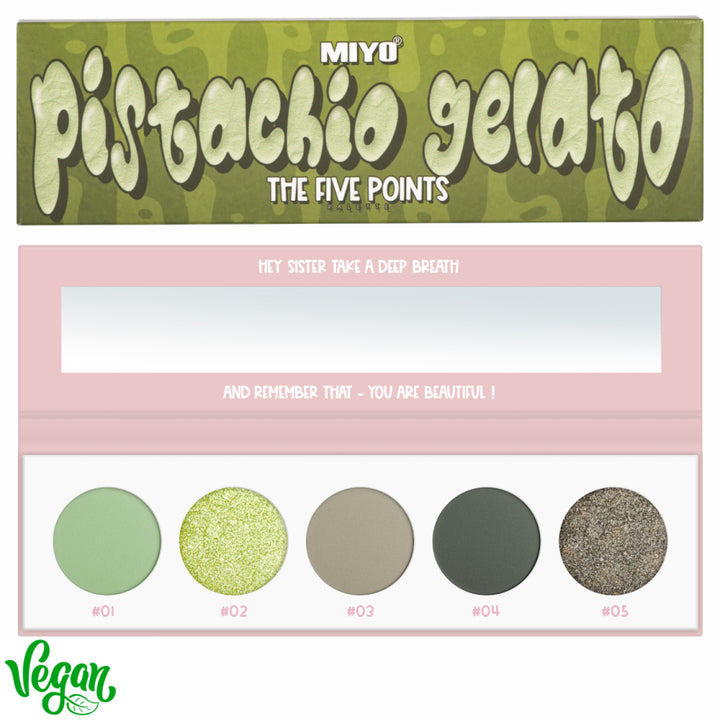 Paleta Fard de Pleoape - Five Points Pistachio Gelato No. 36 - Miyo