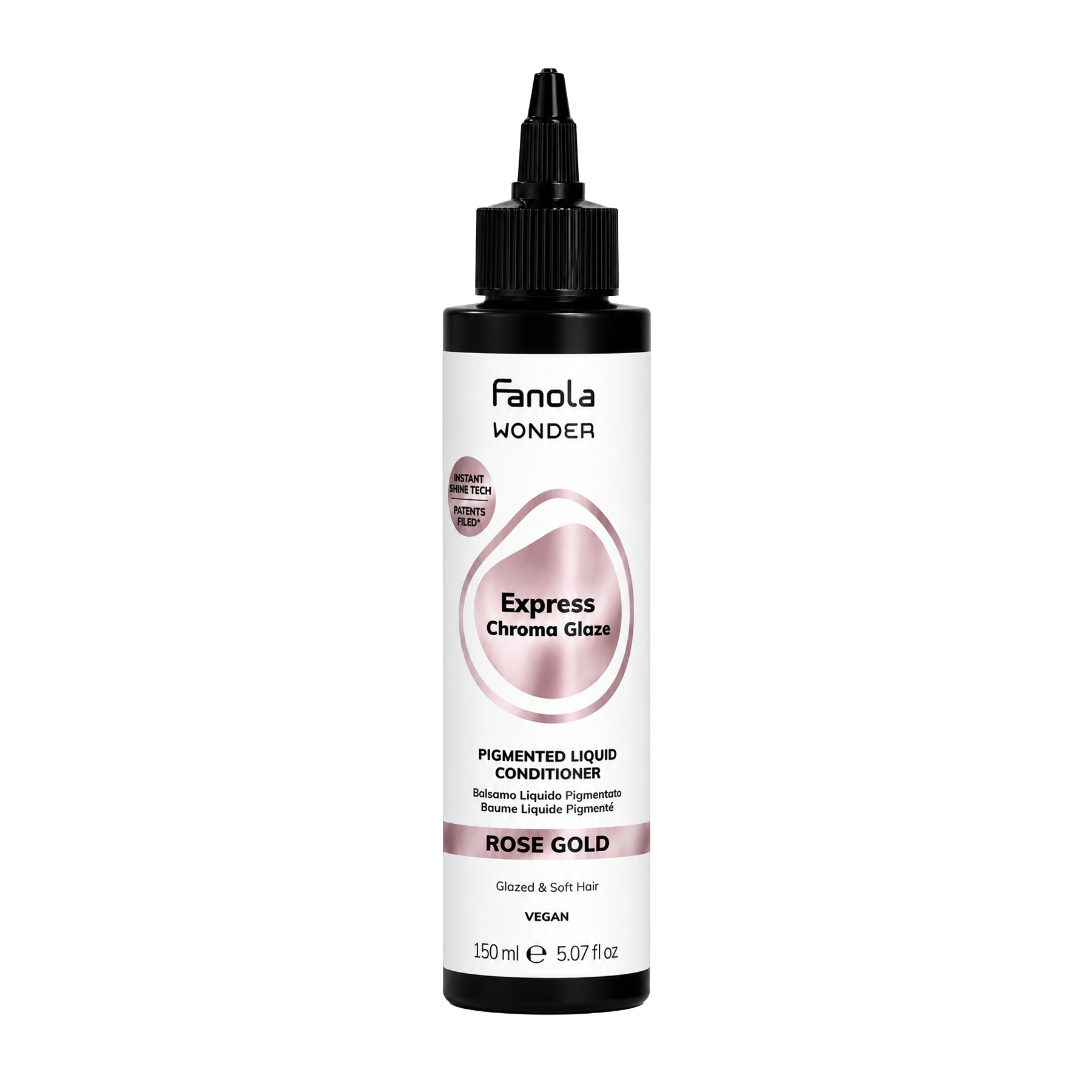 Balsam Nuantator Luminos Roz Auriu - Express Wonder Chroma Glaze Rose Gold 150ml - Fanola