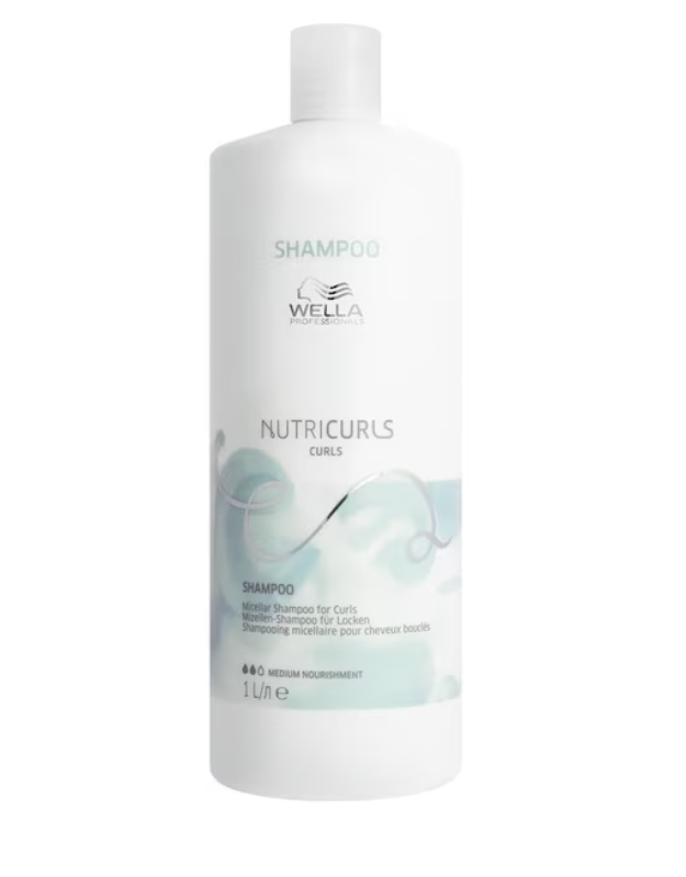 Sampon pentru Par Cret - Nutricurls Micelar Shampoo Curls 1000ml - Wella