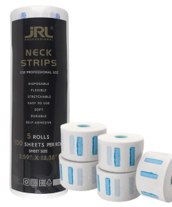 Set Gulere Protectie Coafura Albe de Unica Folosinta - White Neck Paper 5 Buc - JRL