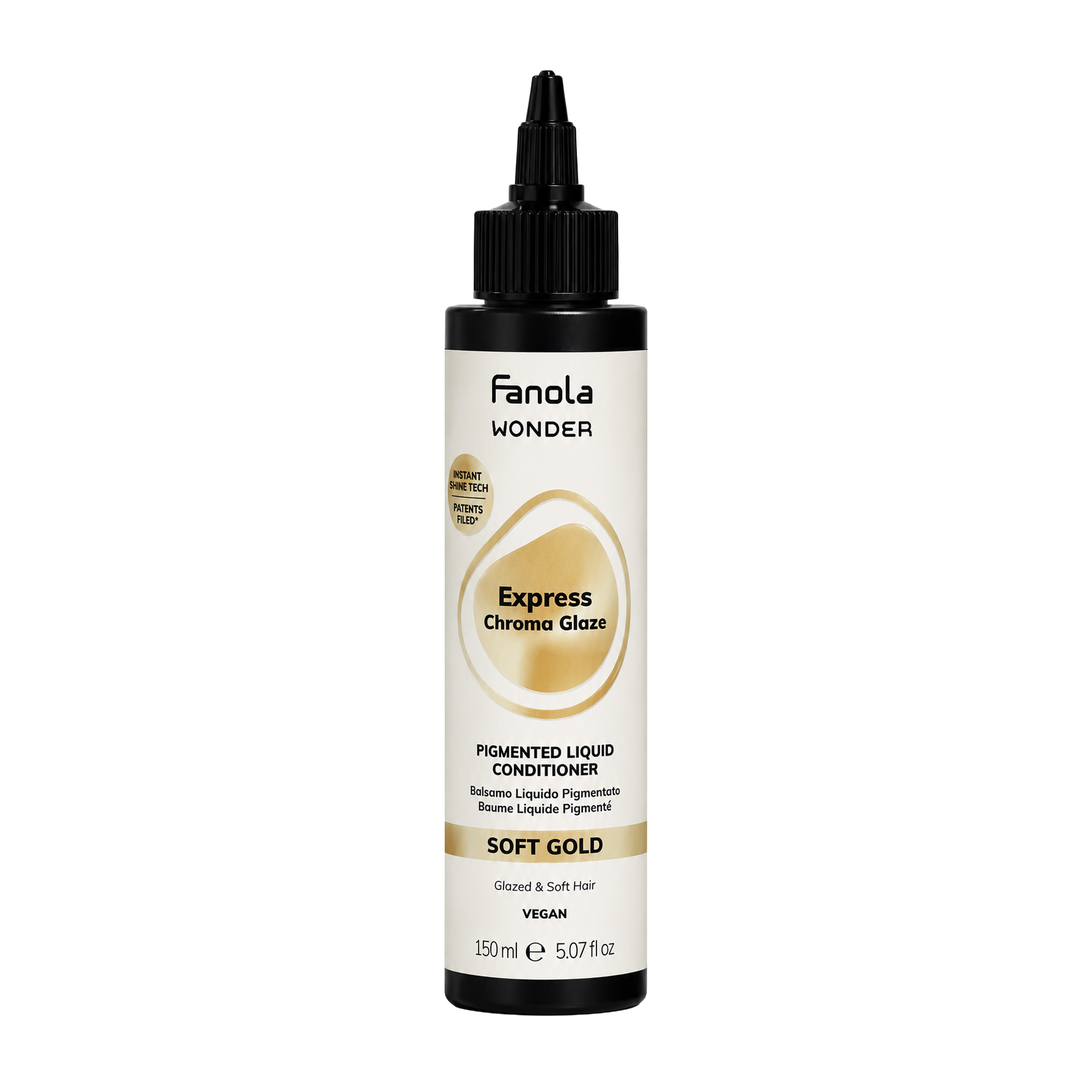 Balsam Nuantator Luminos Auriu Deschis - Express Wonder Chroma Glaze Soft Gold 150ml - Fanola