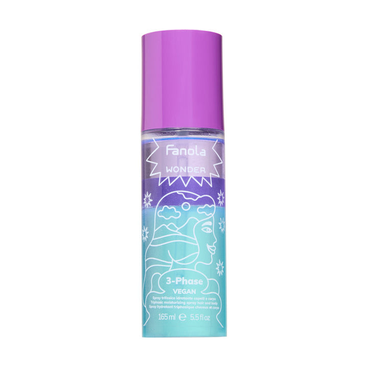 Spray Trifazic Hidratant pentru Par si Corp - Wonder Moisturising Three-Phase Spray Hair and Body 165ml - Fanola