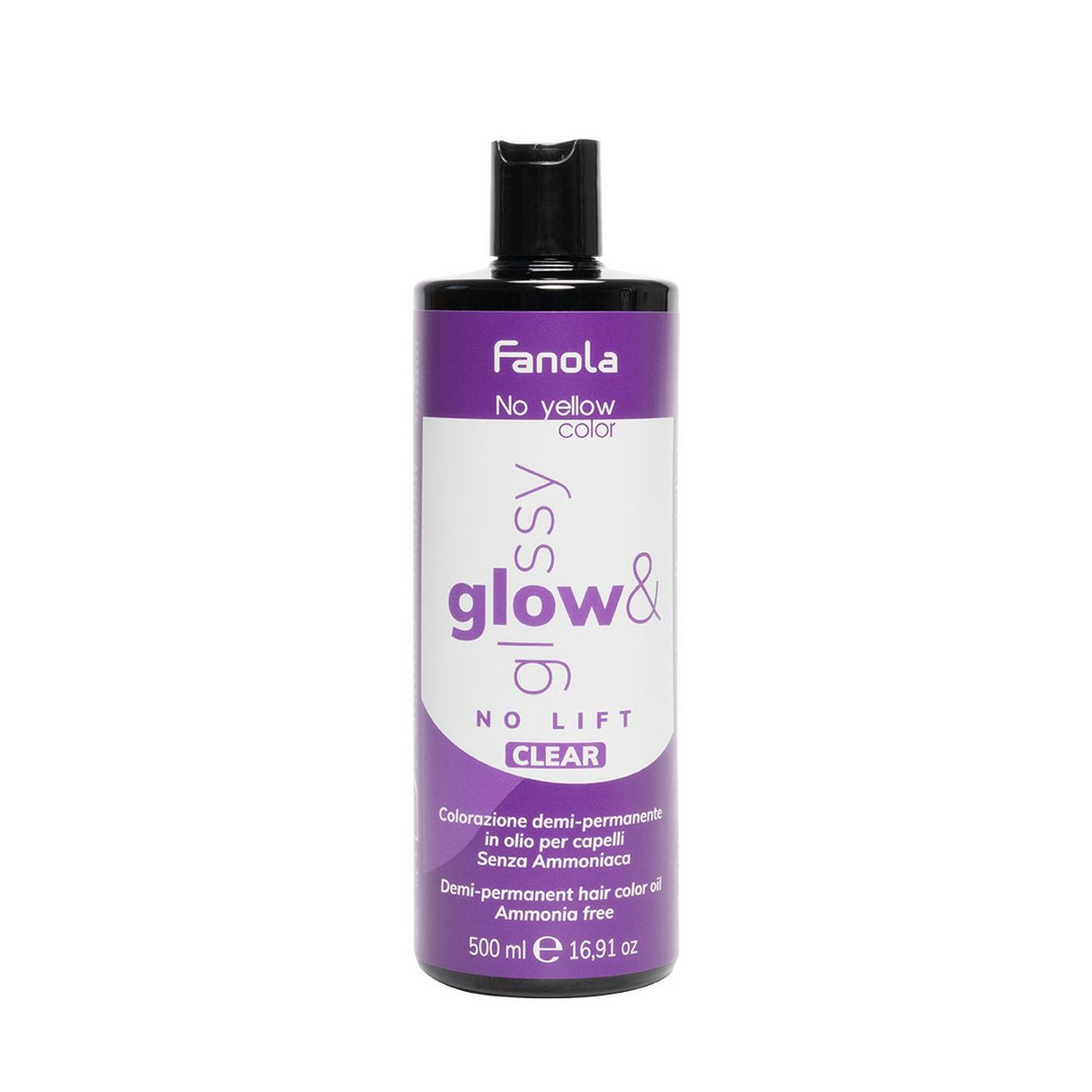 Toner Semi-permanent Transparent – No Yellow Glow&Glossy Toner Clear 500ml – Fanola