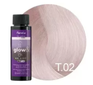 Vopsea de Par Semi-permanenta T.02 Tip Toner – No Yellow Glow&Glossy Violet Natural 60ml – Fanola