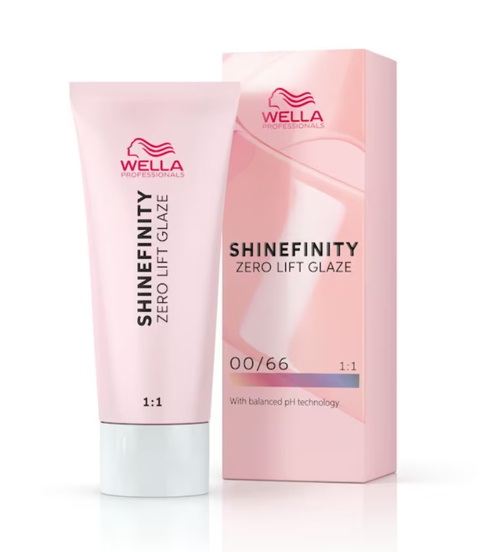 Vopsea de Par 00/66 Demi-permanenta - Shinefinity Zero Lift Glaze Violet 60ml - Wella