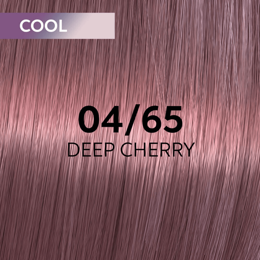 Vopsea de Par 04/65 Demi-permanenta - Shinefinity Zero Lift Glaze Castaniu Mahon Violet 60ml - Wella - HNIcosmetice.ro
